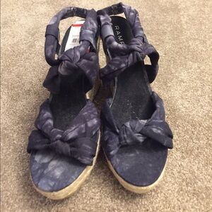 NWT Rampage Black Wedges - Size 8.5